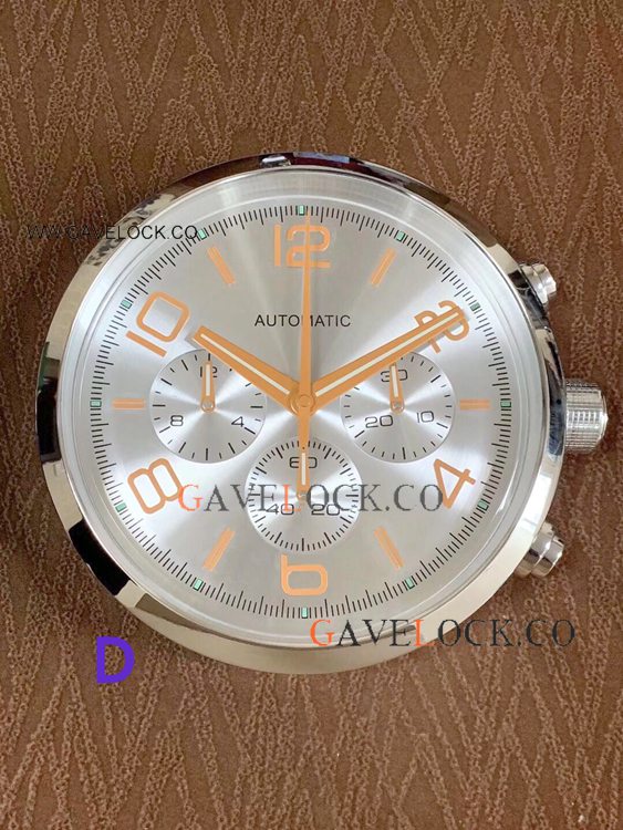 Copy Montblanc Timewalker Chrono Wall Clock 33cm - Silver and Black